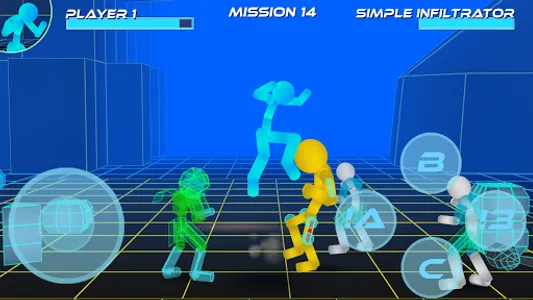 Stickman Neon Street Fighting screenshot 5