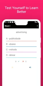 Portuguese English Words screenshot 3