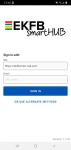 EKFB smartHUB screenshot 1