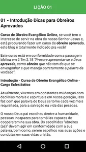 Dicas para Obreiros Aprovados screenshot 3