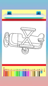 Coloring Book - Airplane screenshot 1
