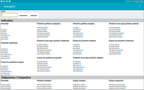 O Conjugador screenshot 5