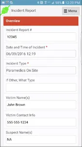 OfficerReports screenshot 1