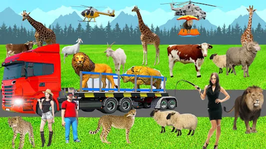 Farm Animal Race 3d Truck Game screenshot 3