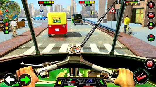 City Tuk Tuk Auto Rikshaw Game screenshot 4