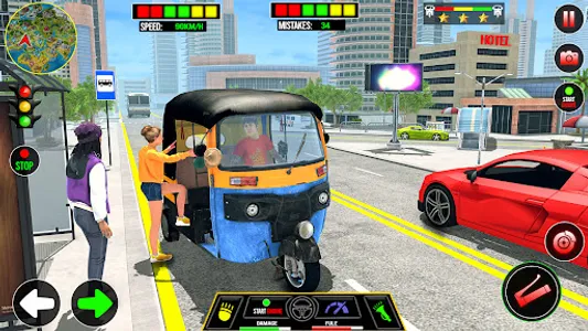 City Tuk Tuk Auto Rikshaw Game screenshot 7