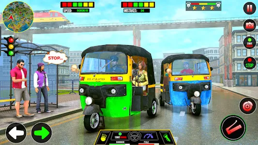 City Tuk Tuk Auto Rikshaw Game screenshot 8