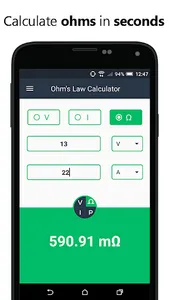 Ohms Law Calculator - Valt/Amp screenshot 4