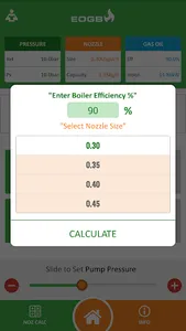 Oil Nozzle Output Calculator screenshot 2