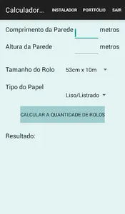 Calculadora de Papel de Parede screenshot 0