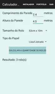 Calculadora de Papel de Parede screenshot 1
