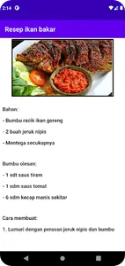 Resep ikan bakar screenshot 7
