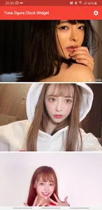 Yuna Ogura Clock Widget screenshot 5