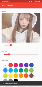Yuna Ogura Clock Widget screenshot 6