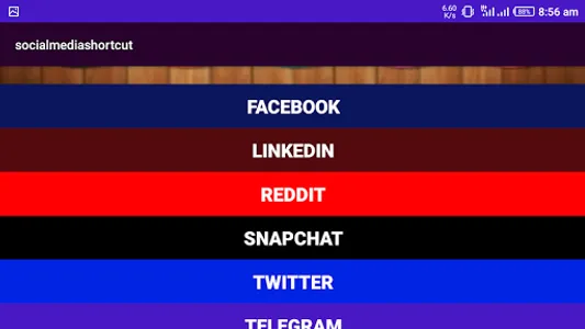Social Media Shortcut screenshot 1
