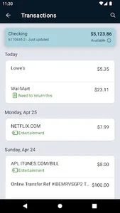 OMB Bank screenshot 2