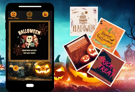 Happy Halloweens Greetings and screenshot 1