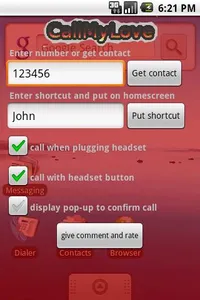 CallMyLovePro screenshot 1