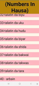 Numbers In Hausa screenshot 1