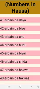 Numbers In Hausa screenshot 3