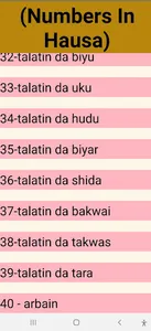 Numbers In Hausa screenshot 5