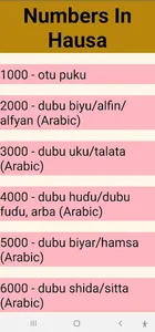 Numbers In Hausa screenshot 6
