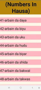 Numbers In Hausa screenshot 7