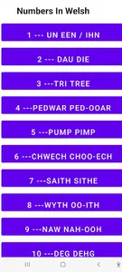 Numbers In Welsh screenshot 1