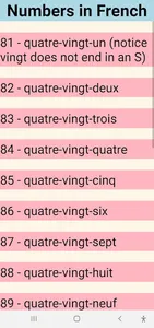 Numbers In French screenshot 1