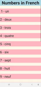 Numbers In French screenshot 2
