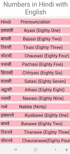 Numbers In Hindi(With English) screenshot 8