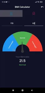 BMI Calculator screenshot 1