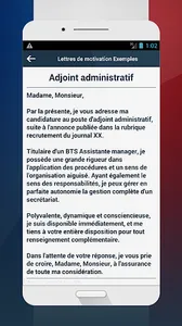 Lettres de motivation : Exempl screenshot 2