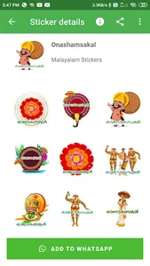 Onam Stickers 2022 screenshot 3