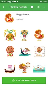 Onam Stickers 2022 screenshot 4