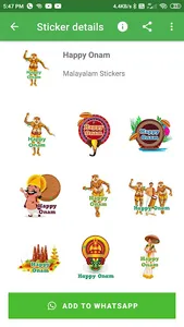 Onam Stickers 2022 screenshot 6