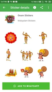Onam Stickers 2022 screenshot 7