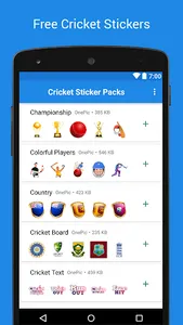 Cricket Sticker Packs screenshot 0