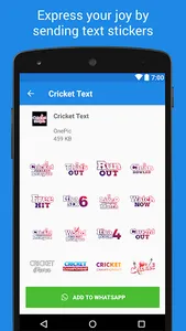 Cricket Sticker Packs screenshot 12