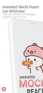 Mochi Peach Cat WASticker screenshot 0