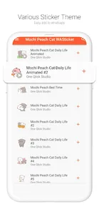 Mochi Peach Cat WASticker screenshot 2