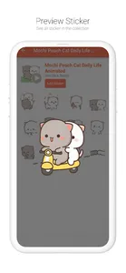Mochi Peach Cat WASticker screenshot 4