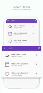 Quby Love & Couple WASticker screenshot 3