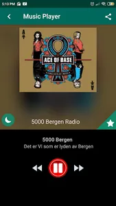 5000 Bergen Radio App NO screenshot 1