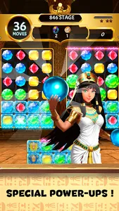 Gods & Gems: Egyptian Match 3 screenshot 1