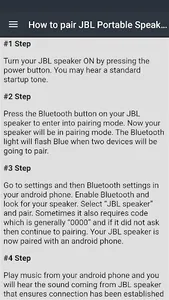jbl portable speaker guide screenshot 4