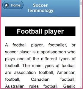 A Glossary of Football Terms screenshot 11