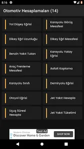 Otomotiv Hesaplamaları screenshot 0