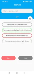 NEET Biology MCQ Class 11 & 12 screenshot 6