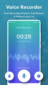 Voice Recorder : Smart Audio r screenshot 1
